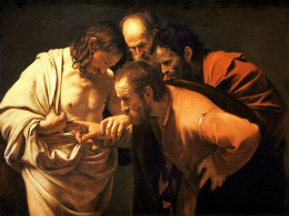 Niewierny Tomasz, Caravaggio 140 cm x 100 cm